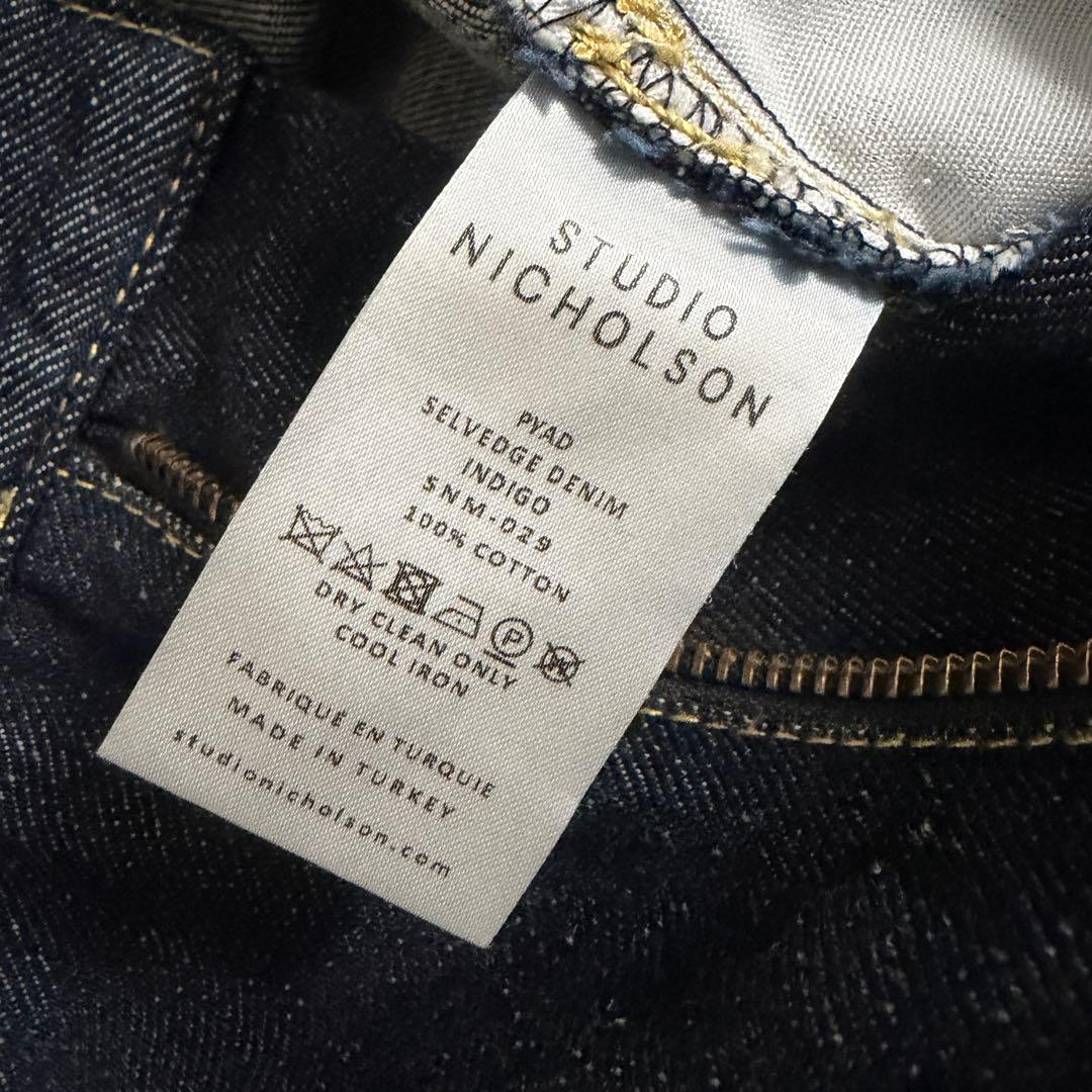 パンツ STUDIO NICHOLSON PYAD SELVEDGE DENIM