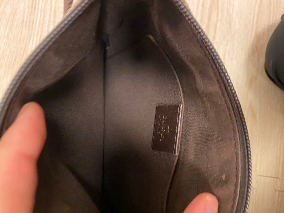 GUCCI GGパターン ショルダーバッグ 保存袋付き