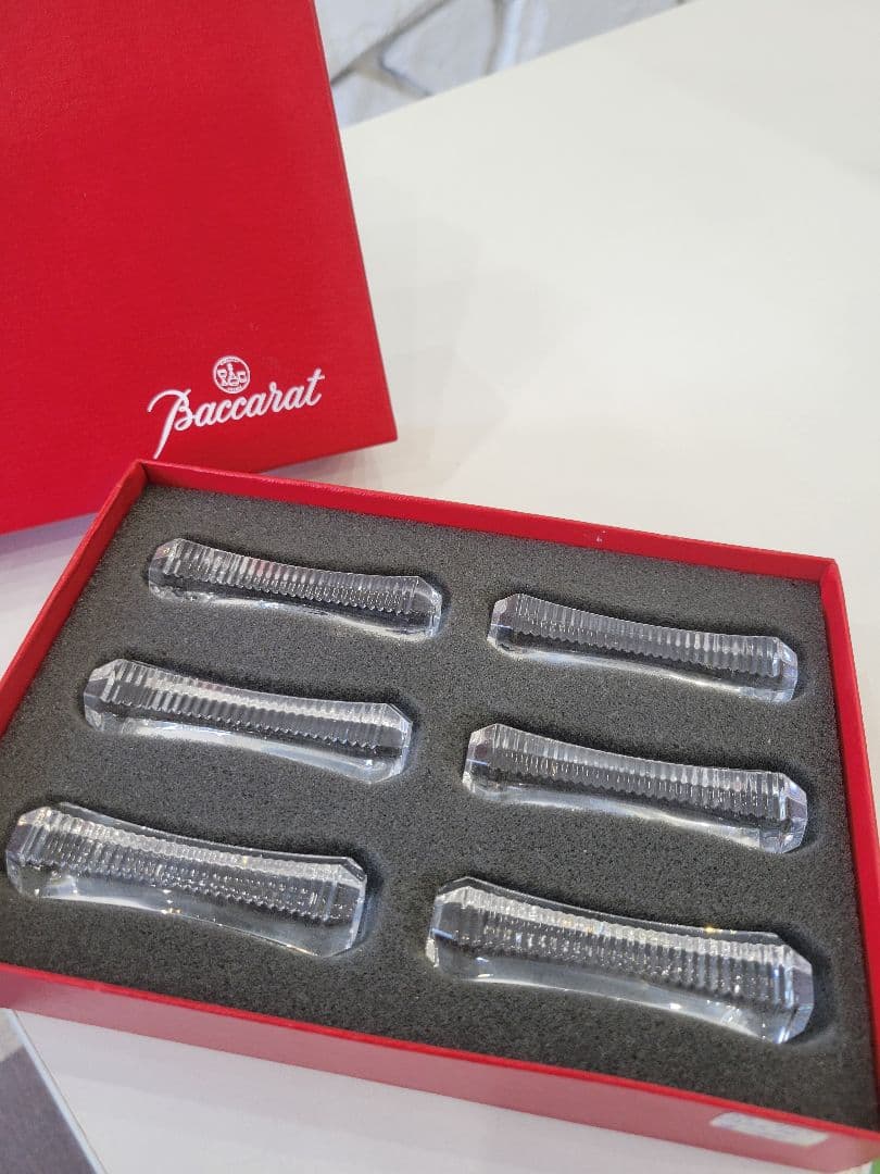 Baccarat クリスタル ナイフレスト 6個セット