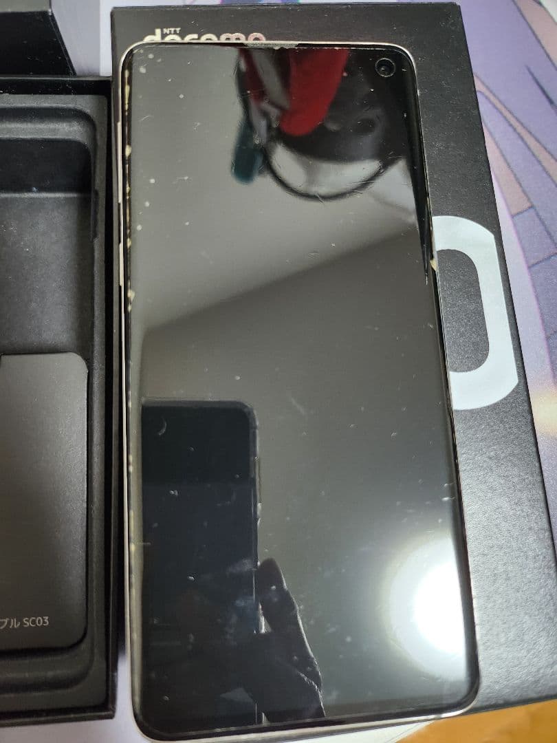 Galaxys10 128GB プリズムホワイト docomo スマートフォン