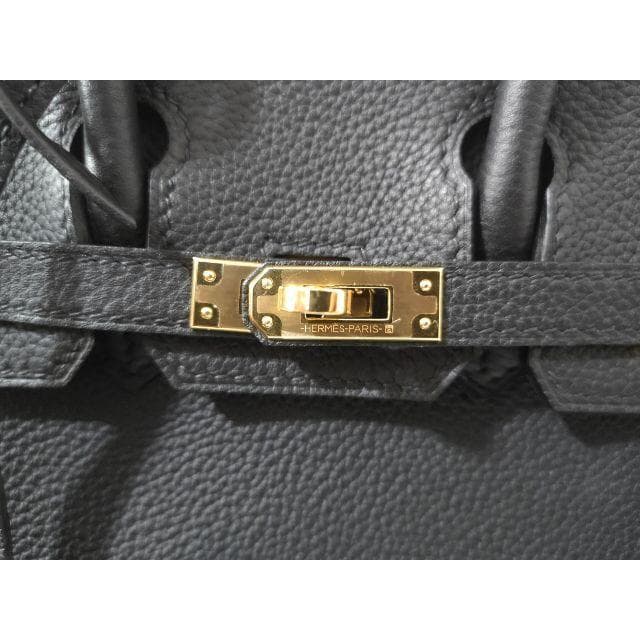 バーキン 25 黒 ハンドバッグ ゴールド金具