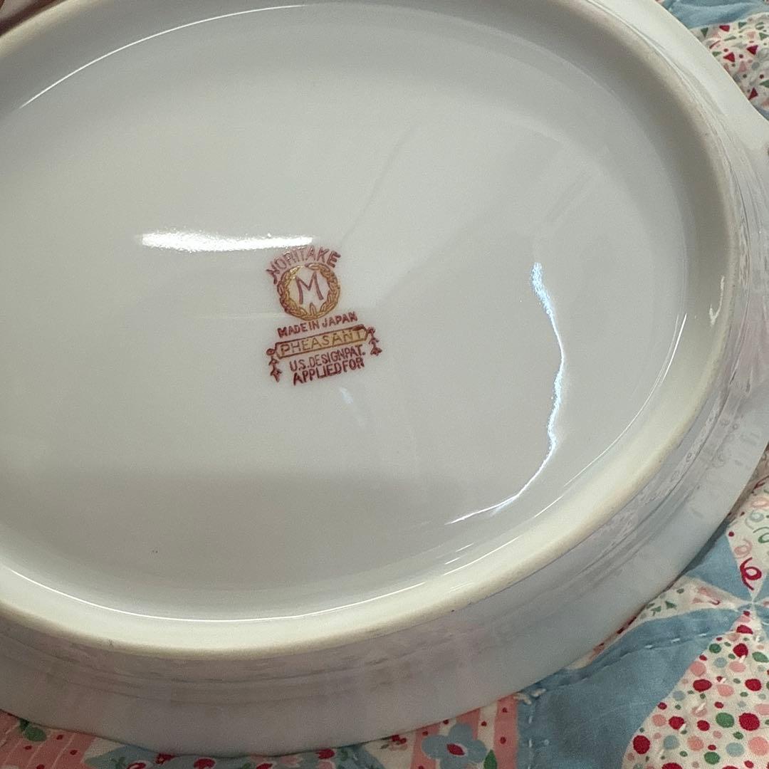 オールドノリタケNoritake深型オーバルボウル