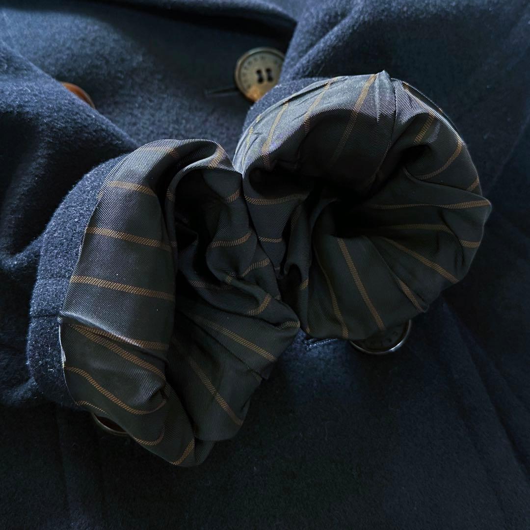 マッキントッシュ：希少•美品【カシミヤ混メルトン】ダブルブレスト／ピーコート