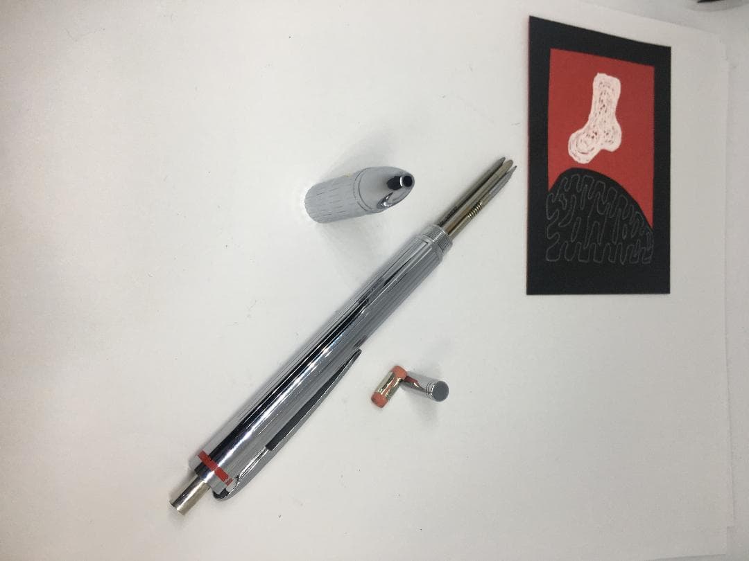 貴重な廃番！ロットリング エグゼクティブ クマルチペン/銀/