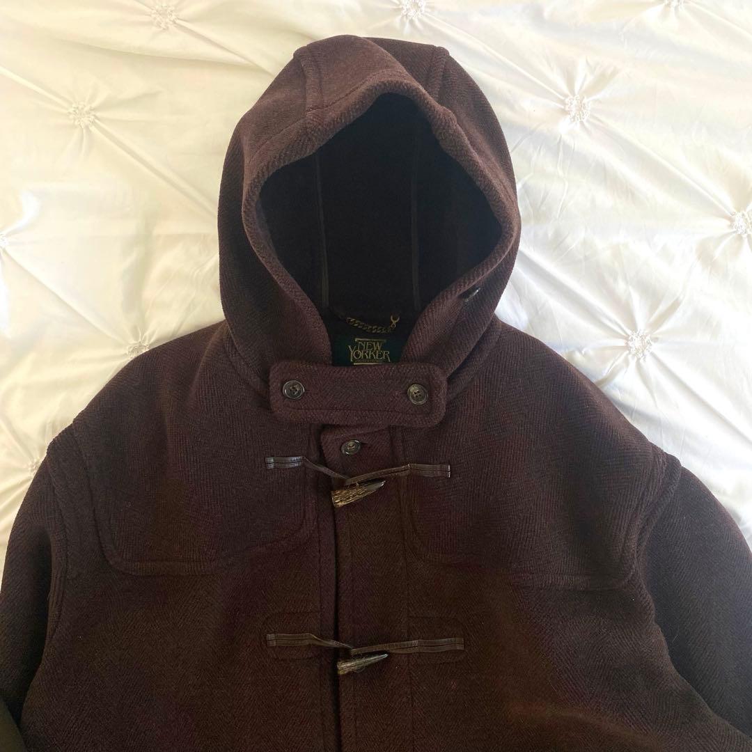 r*3様 高級✨newyorkerヘリンボーン ダッフルコート2XL 大きいサイ