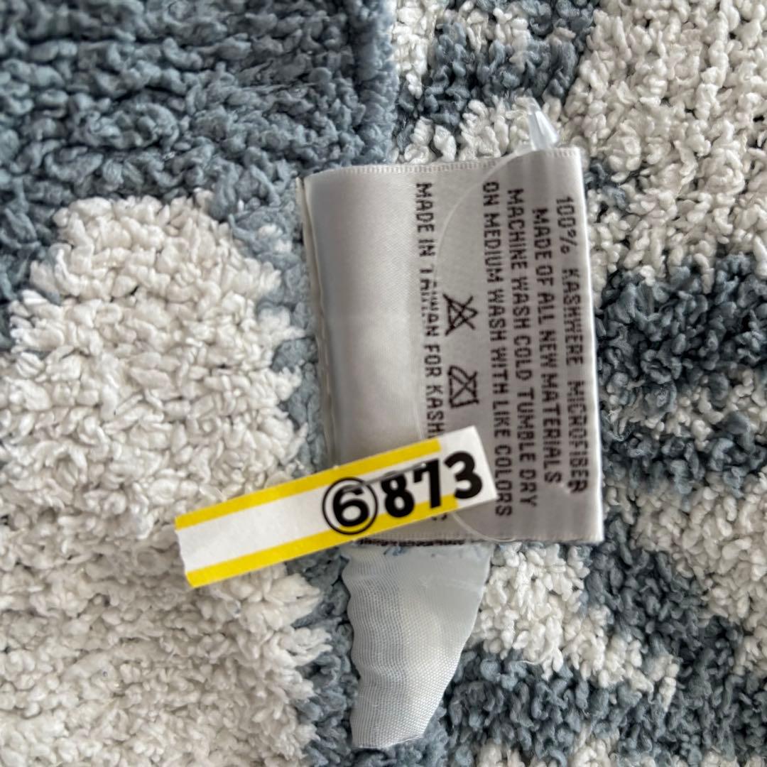 KASHWERE カシウェア　ダマスク ブランケット Silver/Cream