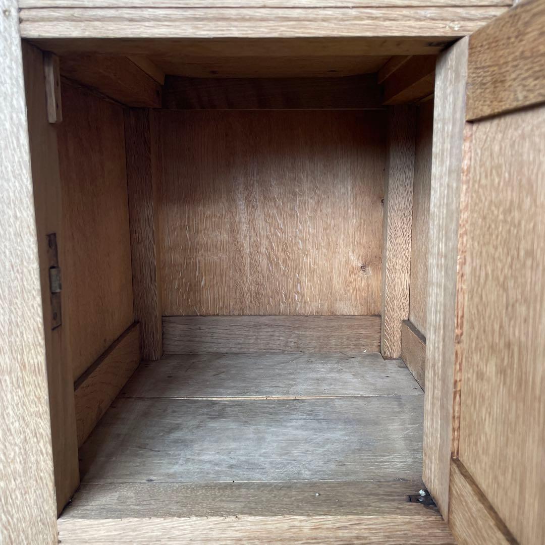 ビンテージ 大理石ドロワーサイドテーブル ベッドサイド　剥離