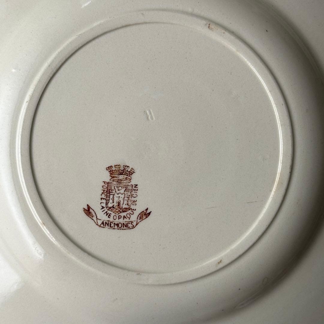 美品 フランスアンティーク Gien ジアン Anemones アネモネ