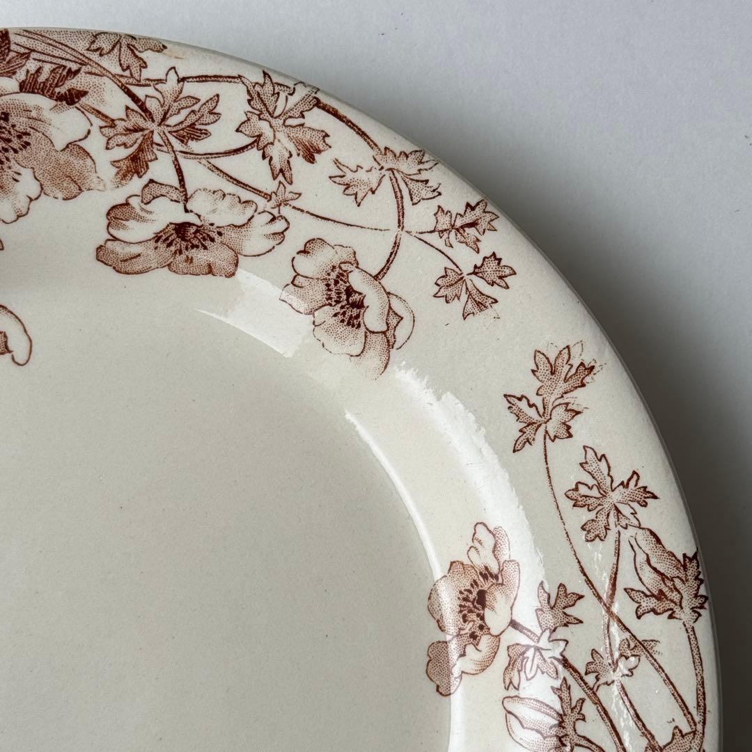 美品 フランスアンティーク Gien ジアン Anemones アネモネ