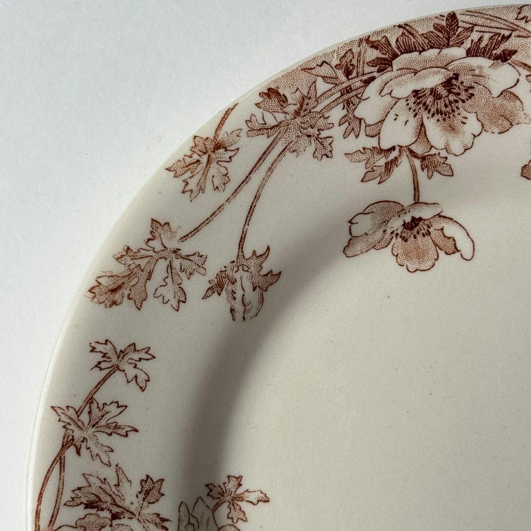 美品 フランスアンティーク Gien ジアン Anemones アネモネ