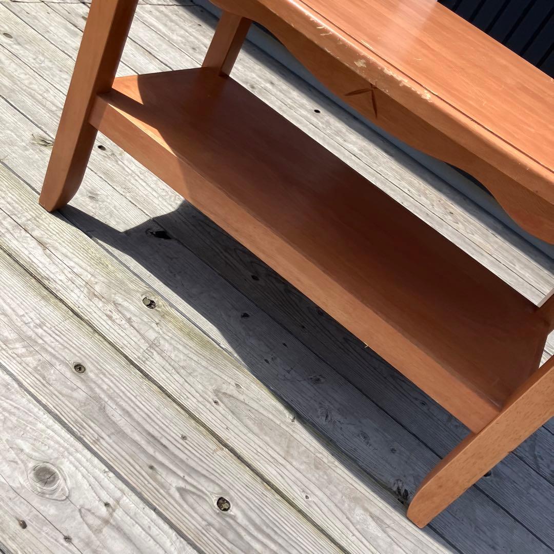 北欧レトロ ヤマシロ ラバーウッド 木製 オーバル コーヒーテーブル センター