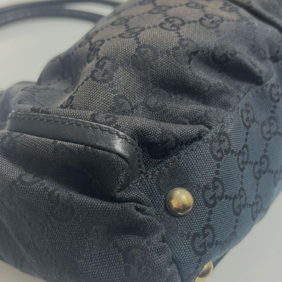 GUCCI グッチ GGキャンバス アビー トートバッグ 黒 190248