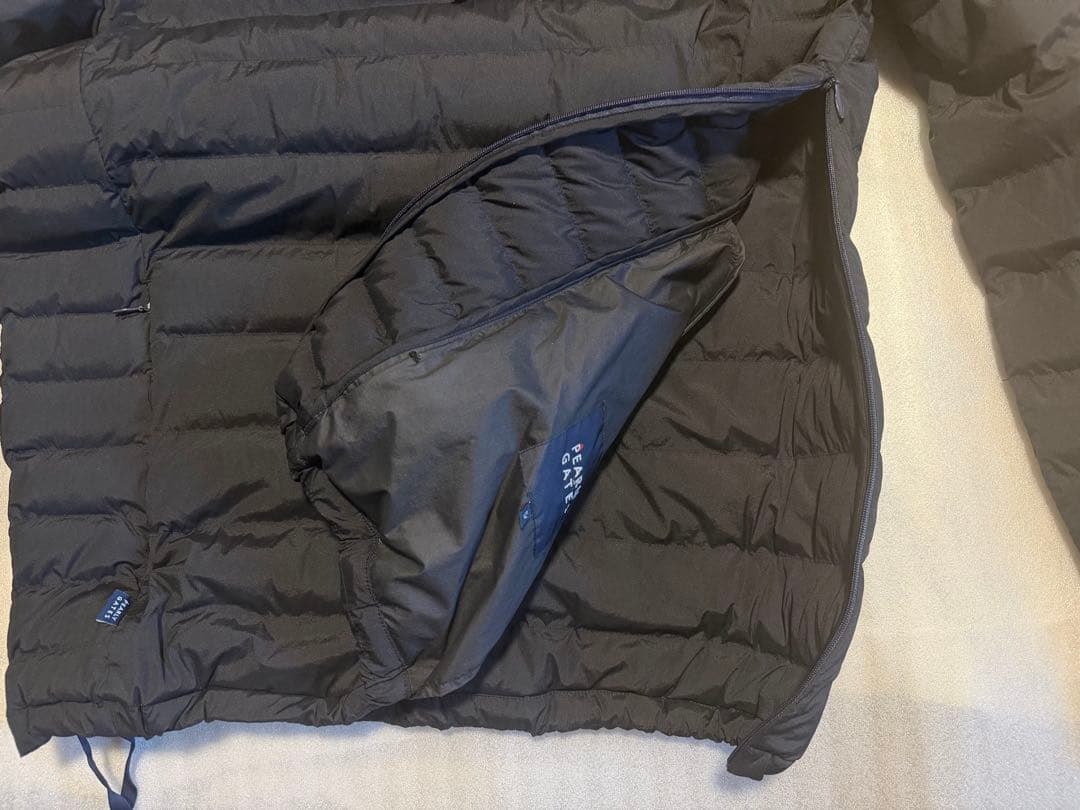 パーリーゲイツ 中綿ダウン黒 ブリーフィング FR2 PGG ゴルフ パーカー