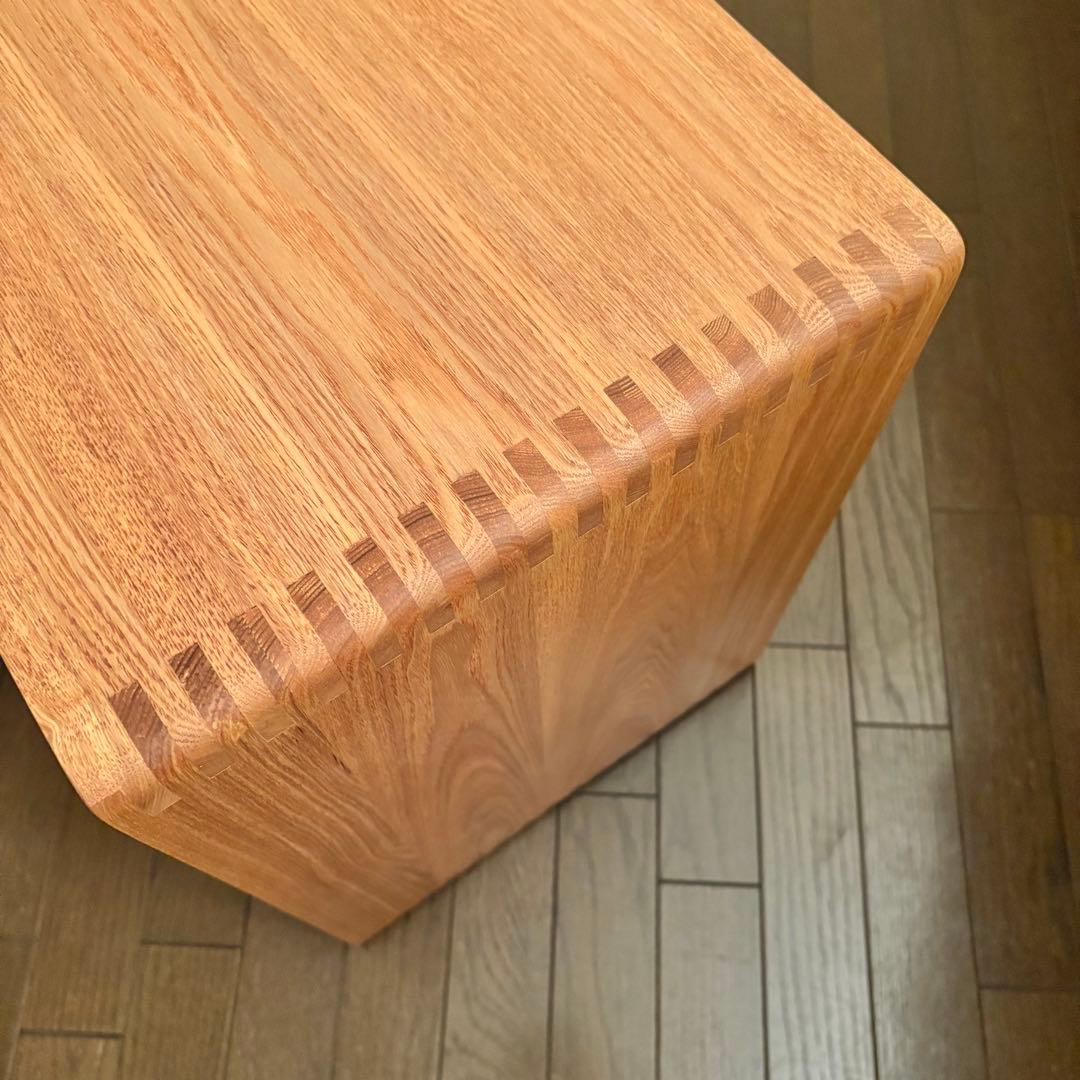 ◆美品・送料込◆まるい家具 つみかさねラック タモ 無垢 オープンラック 棚