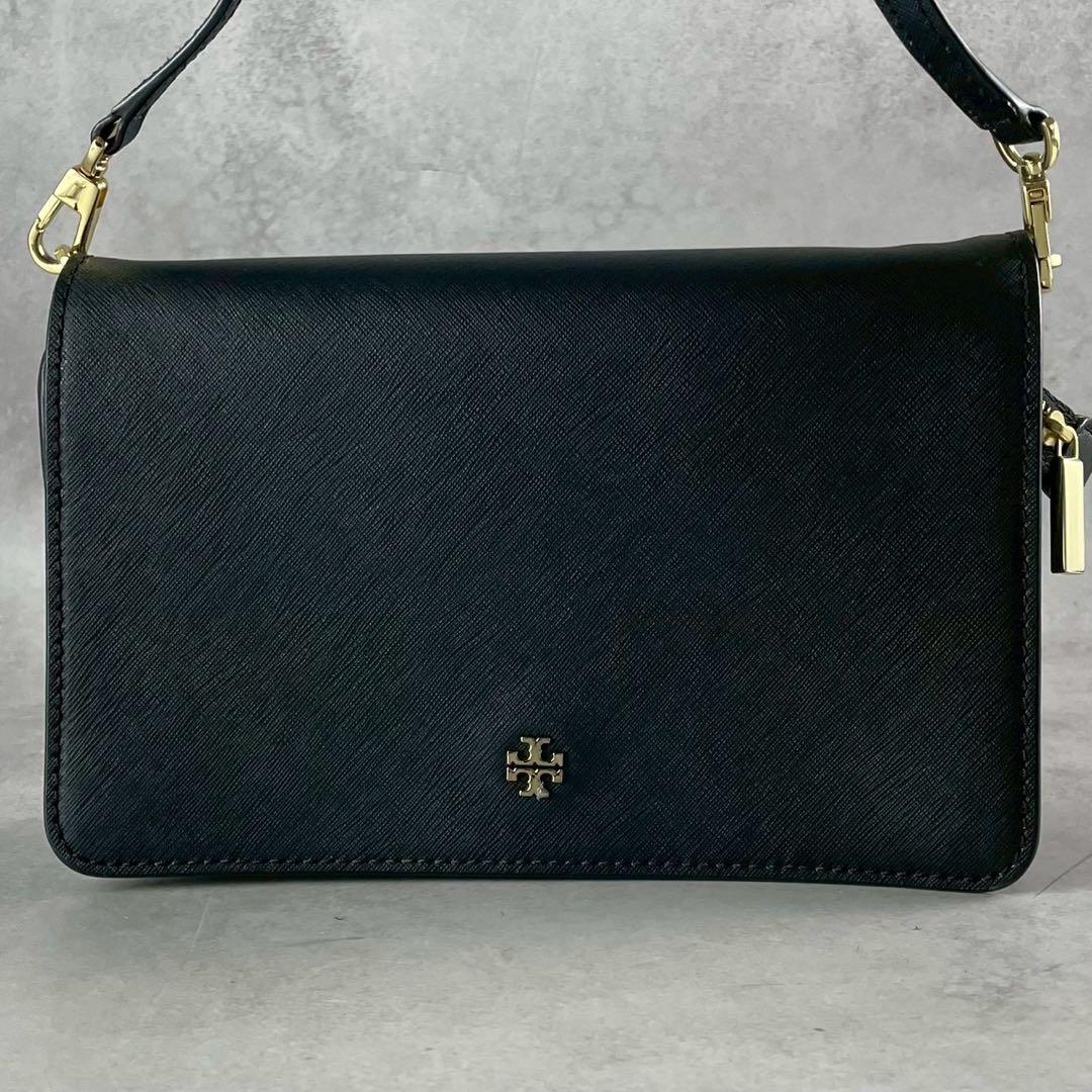 ✨美品✨トリーバーチ　ショルダーバッグ 2way エマーソン　レザー　ブラック