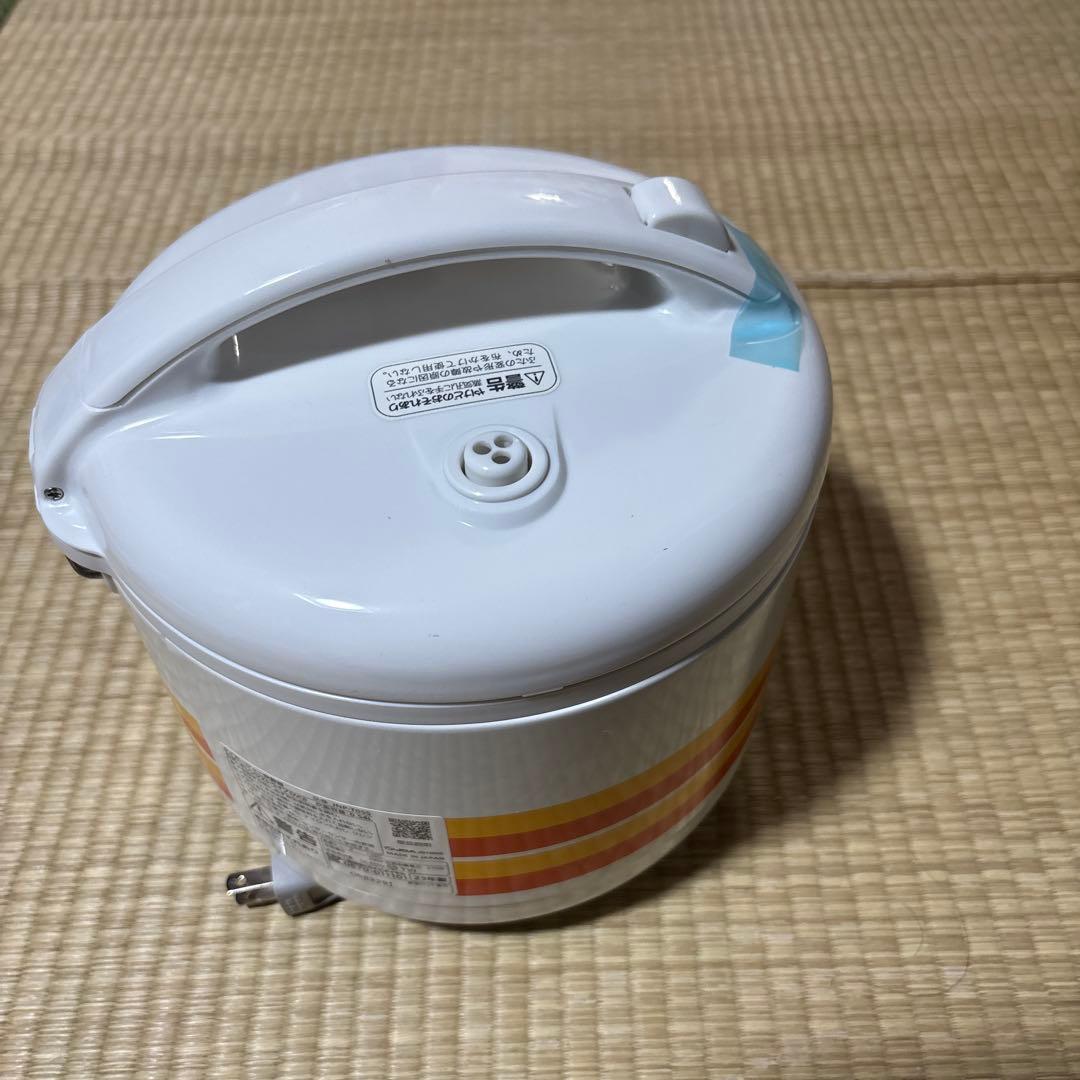 タイガーレトロ炊飯器 ホワイト オレンジイエロー