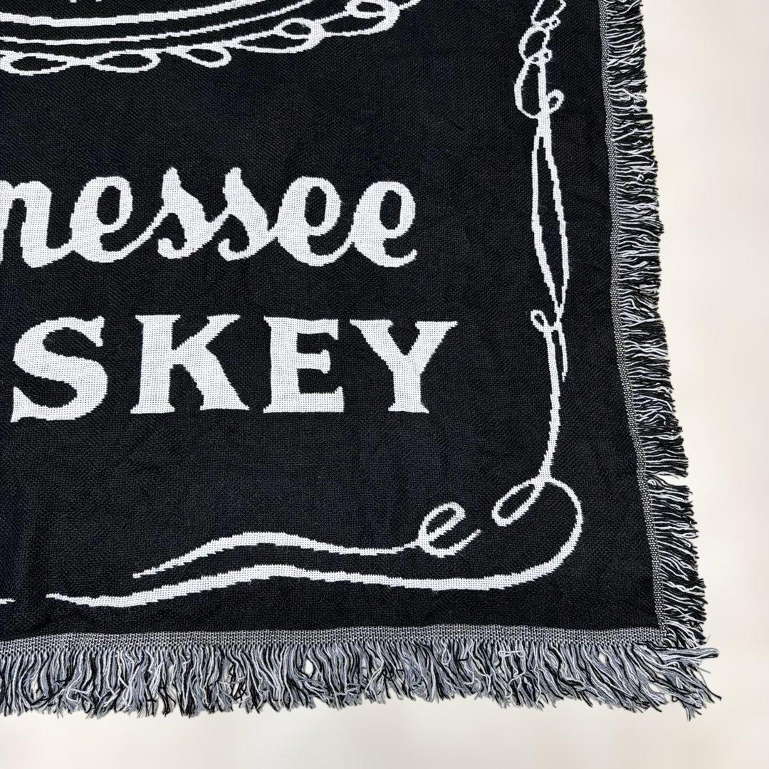 ウィスキー　ジャックダニエル　ブランケット　マルチカバー　ラグ　148x118