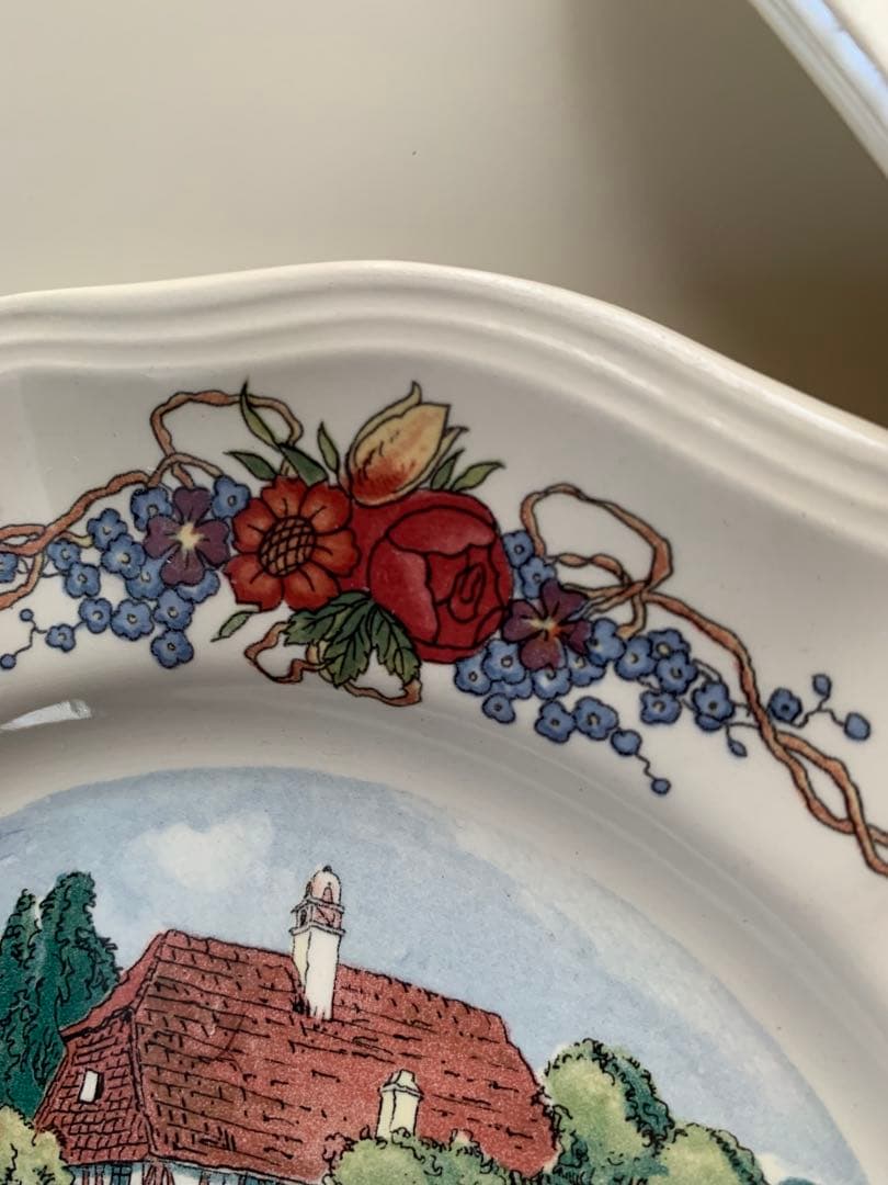 サルグミンヌ　フランスビンテージの大小3枚セット！牧歌的な絵柄が癒されます！