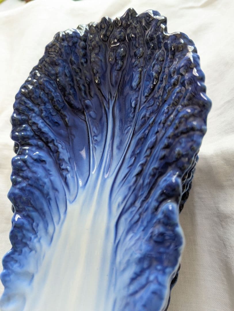 【26日迄】オールド深川製磁　白菜長皿　５客揃　稀少