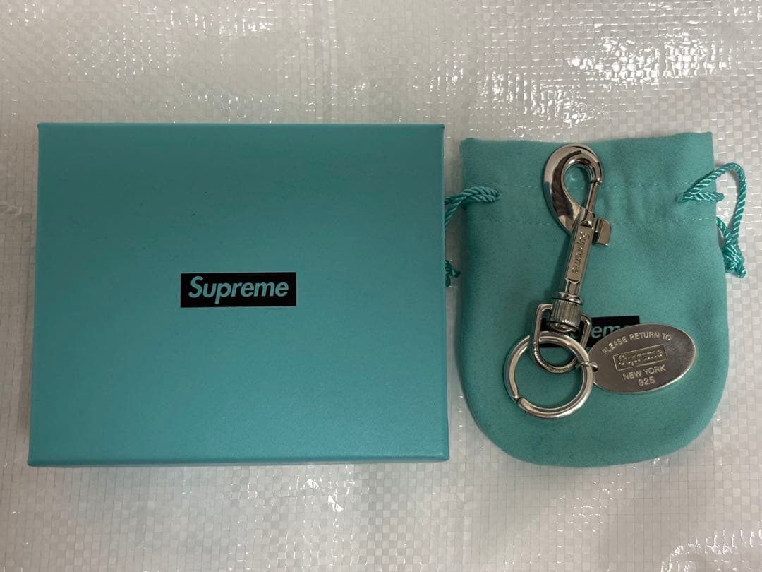 Supreme / Tiffany Oval Tag Keyring キーリング