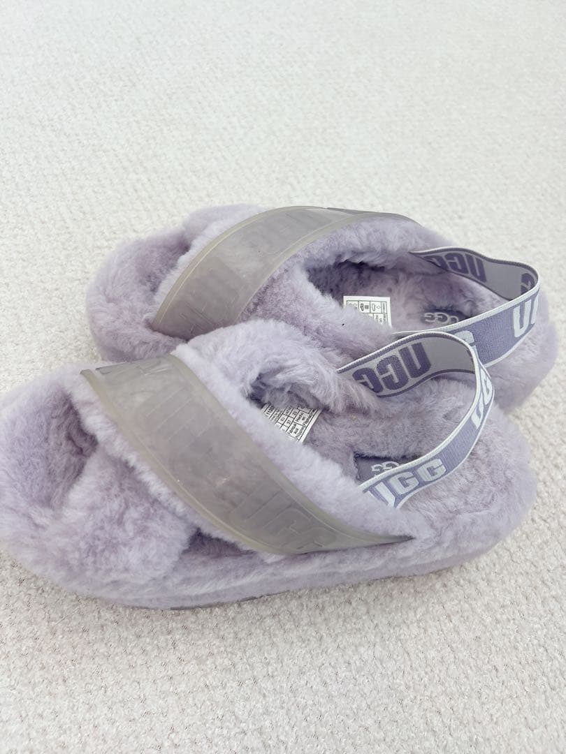 UGG ファー スライドサンダル　アグ　厚底