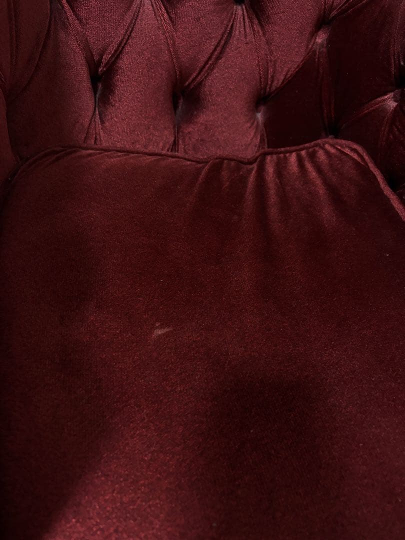 ヴィンセントソファ　1人掛け　赤　チェア