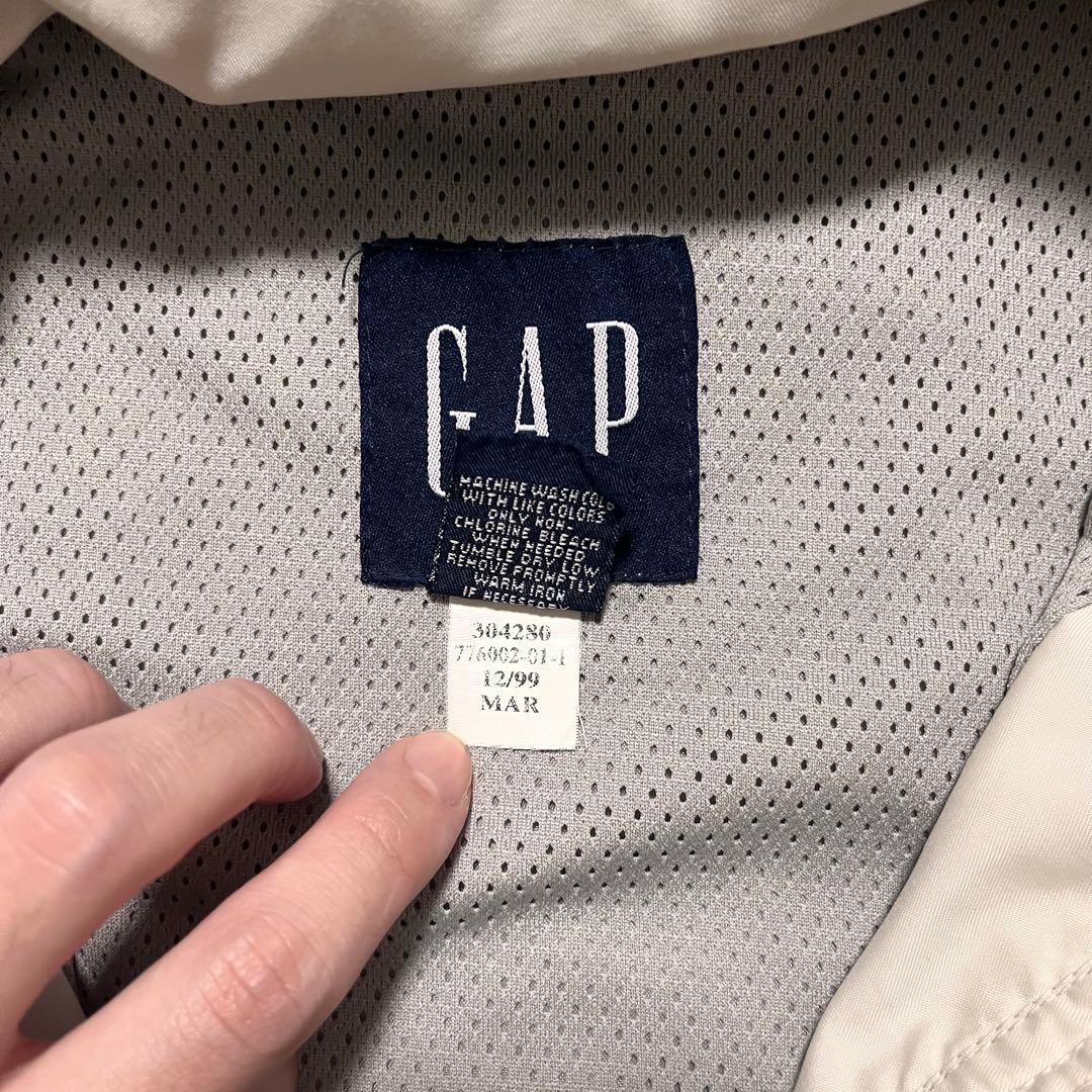 90s OLD GAP アノラックパーカー ホワイト S