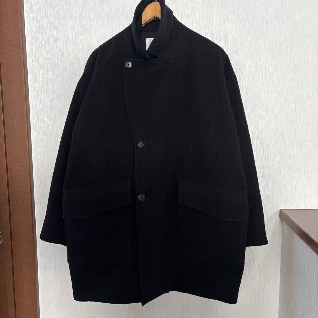 STILL BY HANDウールラペルドオーバーサイズコート スティルバイハンド