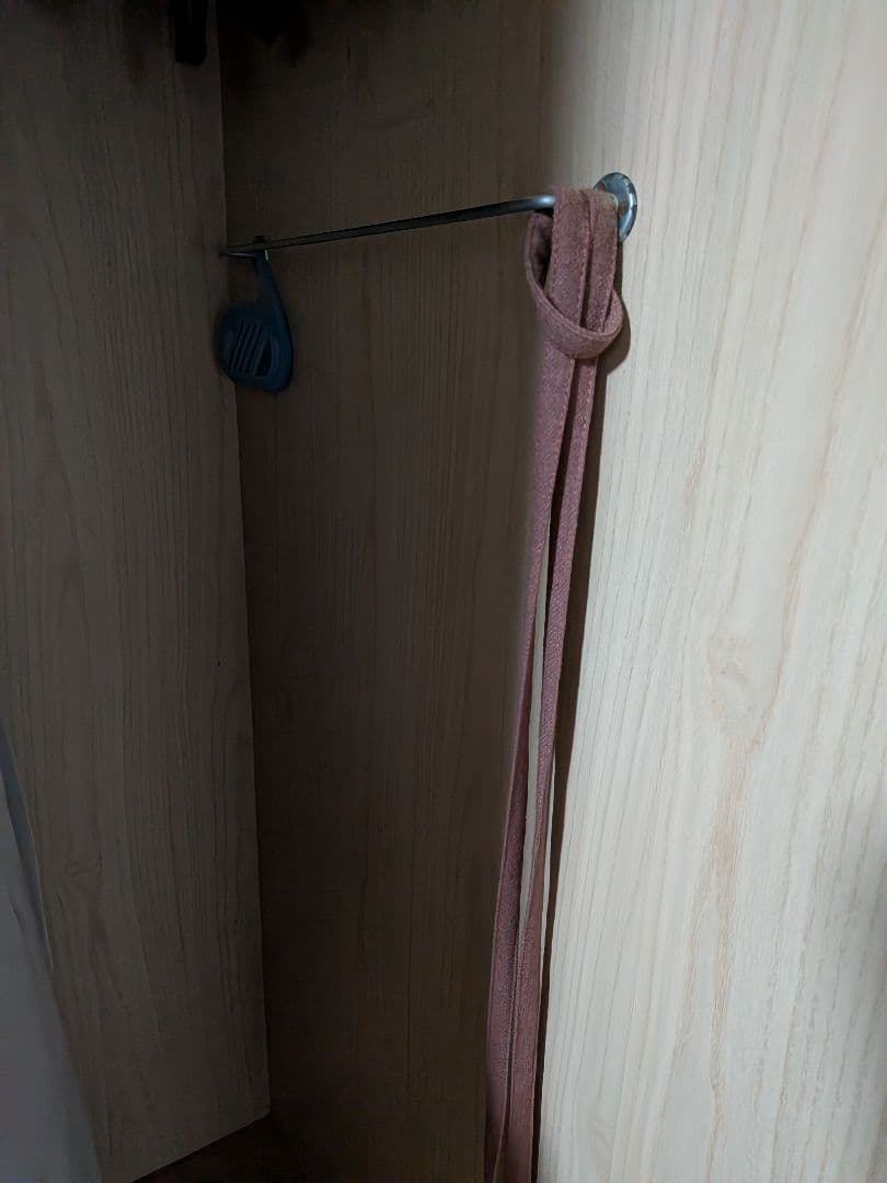 大型木目調収納タンス 鏡付き 引き出し付き家具のみ