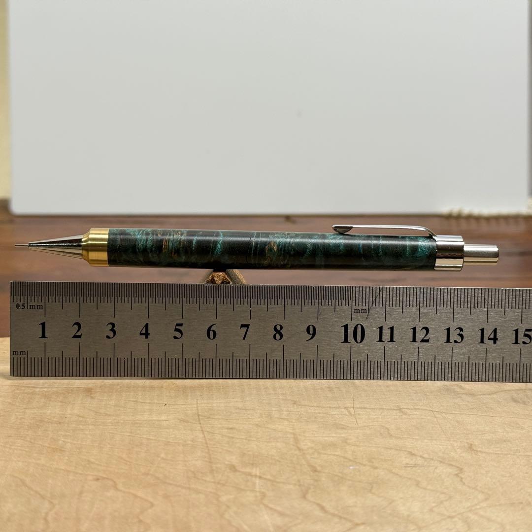 121楓瘤スタビ　木製シャーペン　強低重心R 真鍮