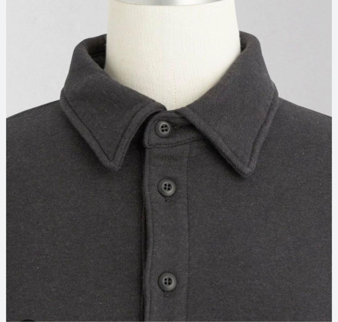 【美品】 ＜LOEFF＞コットン スウェット ポロシャツ