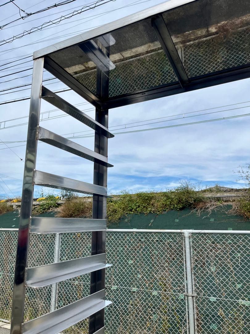 ステンレストンボラック　パンラック　トレーラック　キャスター付き　14枚