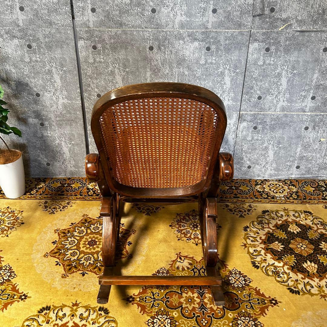 ꧁籐家具꧂ベントウッドロッキングチェア ケインバック ラタン 曲木 揺り 揺れ