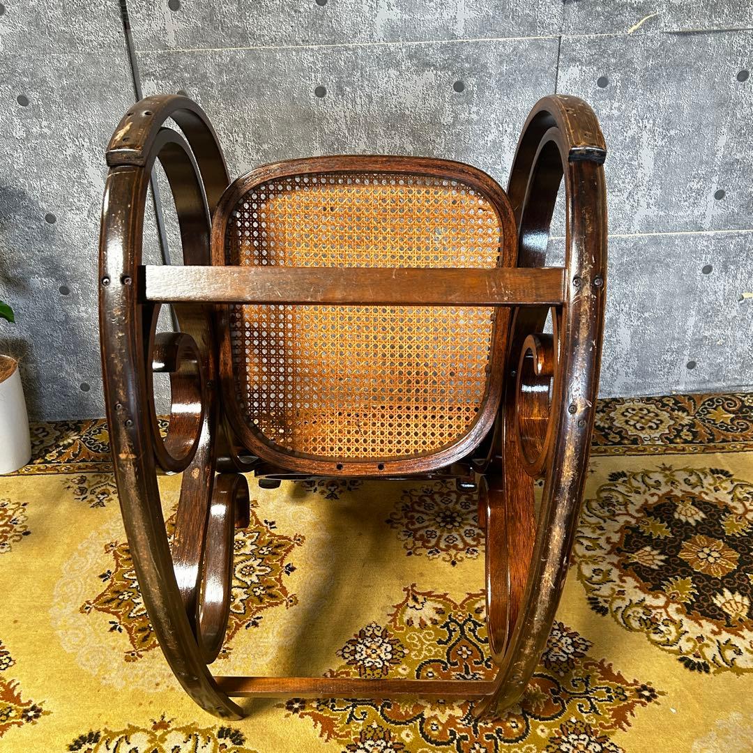 ꧁籐家具꧂ベントウッドロッキングチェア ケインバック ラタン 曲木 揺り 揺れ