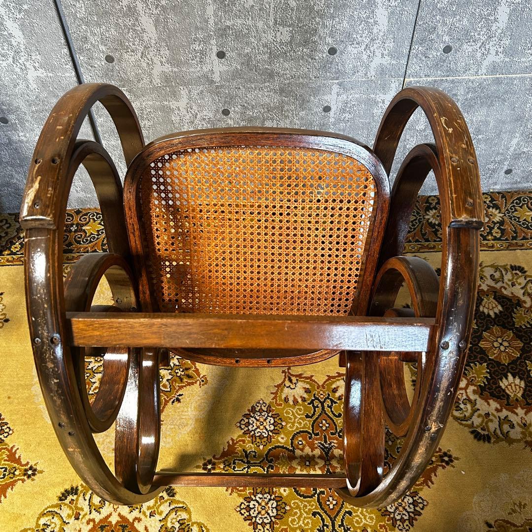 ꧁籐家具꧂ベントウッドロッキングチェア ケインバック ラタン 曲木 揺り 揺れ