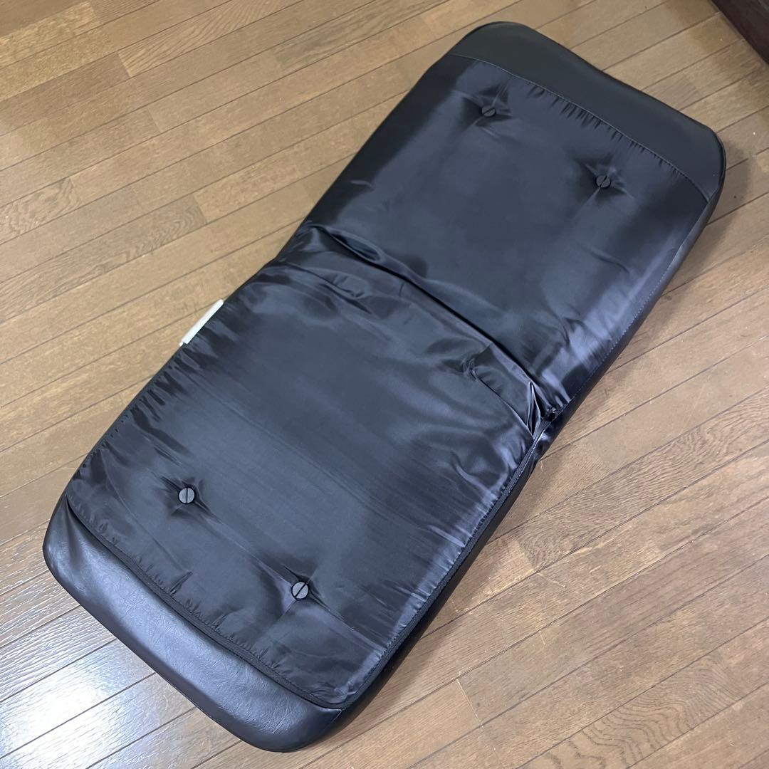 蒲装株式会社レザーマチ付き座椅子・ブラック・黒