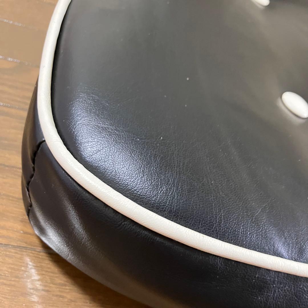 蒲装株式会社レザーマチ付き座椅子・ブラック・黒