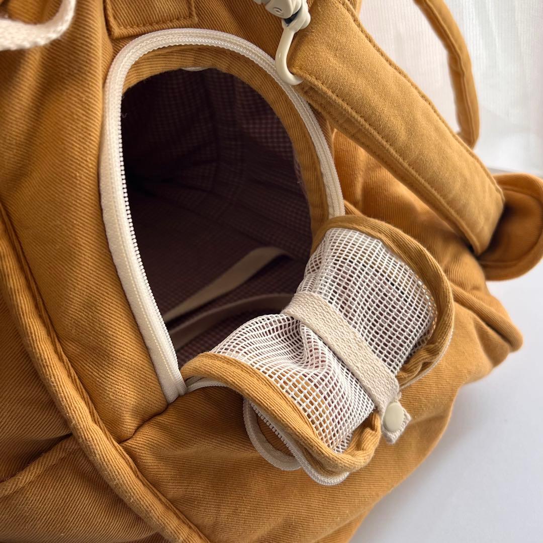 韓国ブランド　ba&ttang キャリーバッグ　クッション付き　小型犬 お出かけ