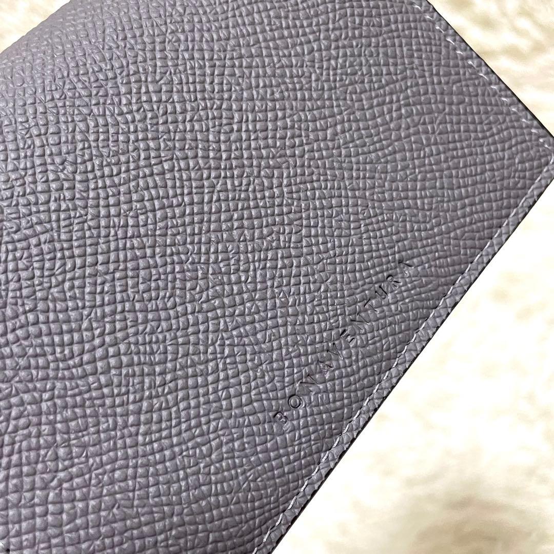 BONAVENTURA 【美品】名刺入れ　カードケース　レザー　チャコールグレー