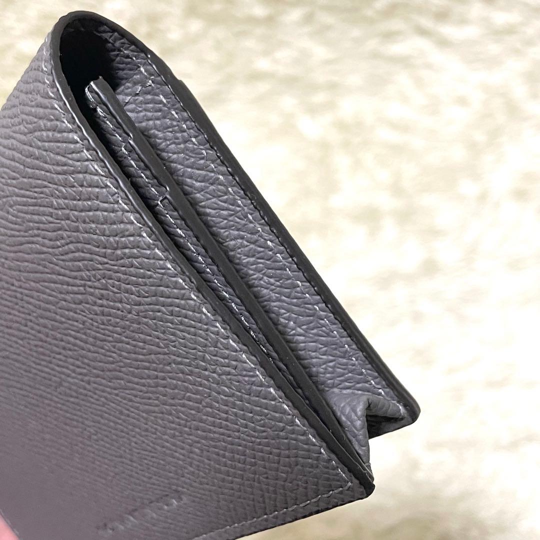 BONAVENTURA 【美品】名刺入れ　カードケース　レザー　チャコールグレー