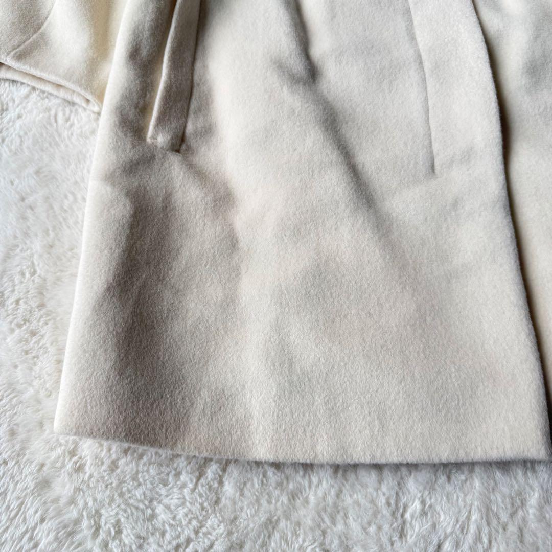 ヴィヴィアンタム ウール ロングコート アンゴラ混 0 ホワイト 美品 希少