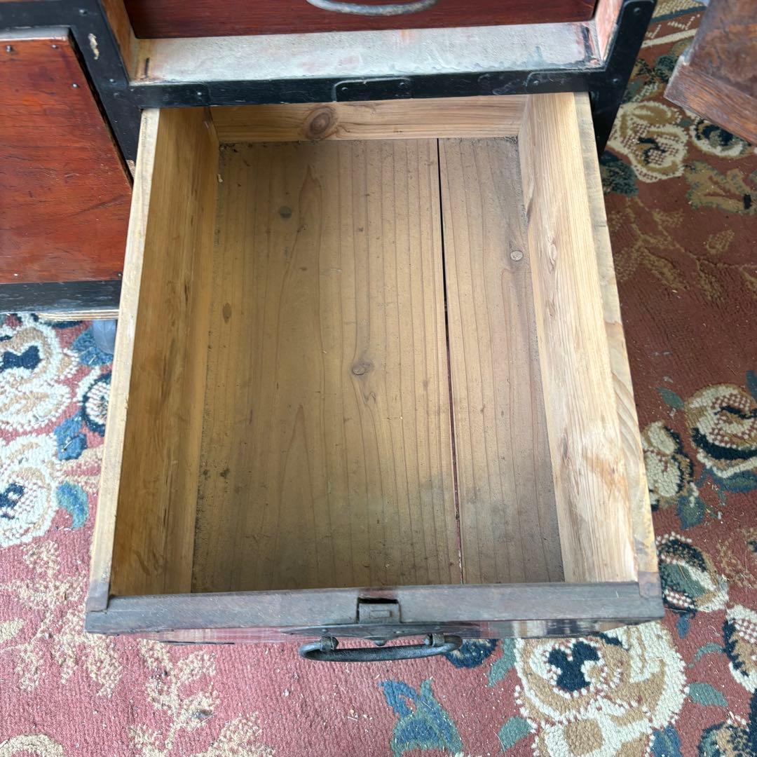 昭和レトロ 古家具 大型 仙台箪笥 4段9杯 引き出し箪笥 和箪笥 ビンテージ