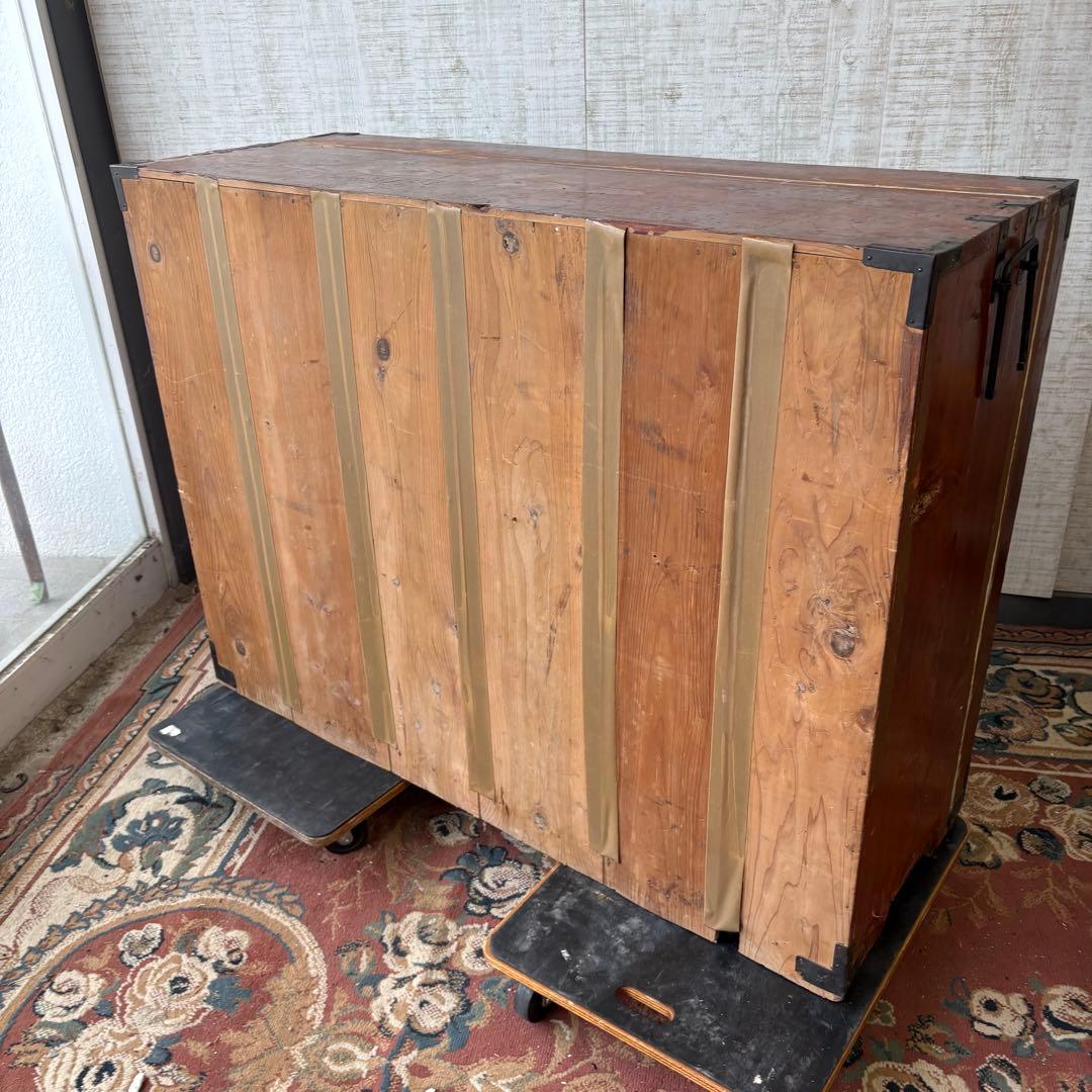 昭和レトロ 古家具 大型 仙台箪笥 4段9杯 引き出し箪笥 和箪笥 ビンテージ