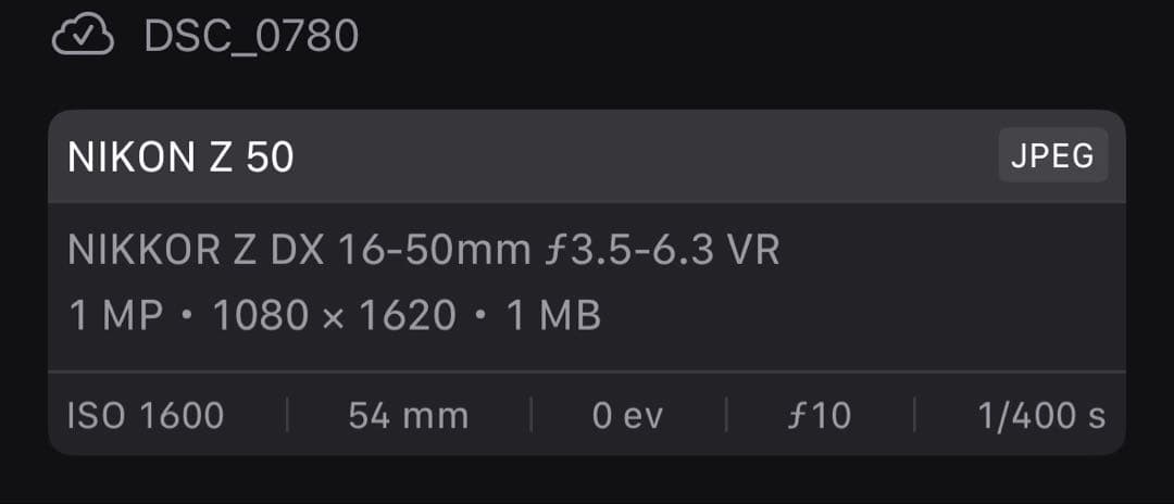 Nikon Z50 16-50 VR レンズキット