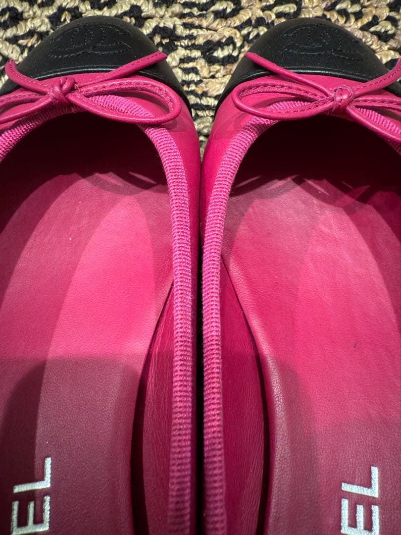 CHANEL ピンク バレエシューズ