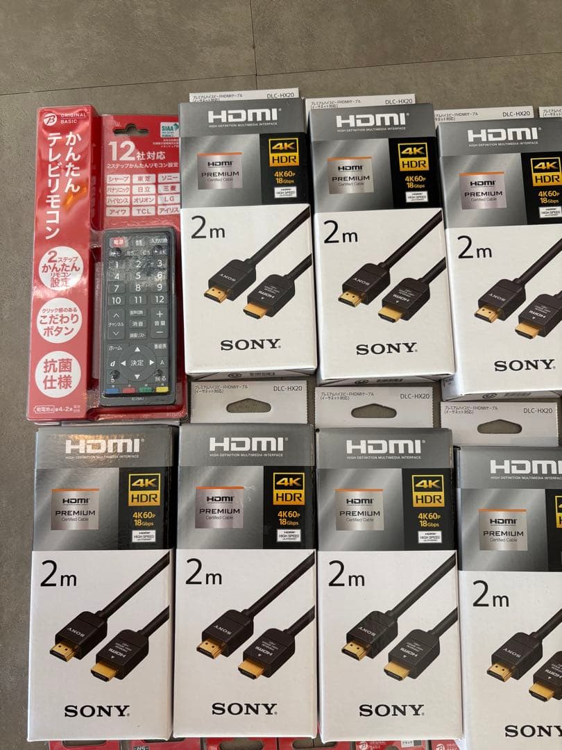 ソニー プレミアムHDMIケーブル 2.0m DLC-HX20など　まとめ売り