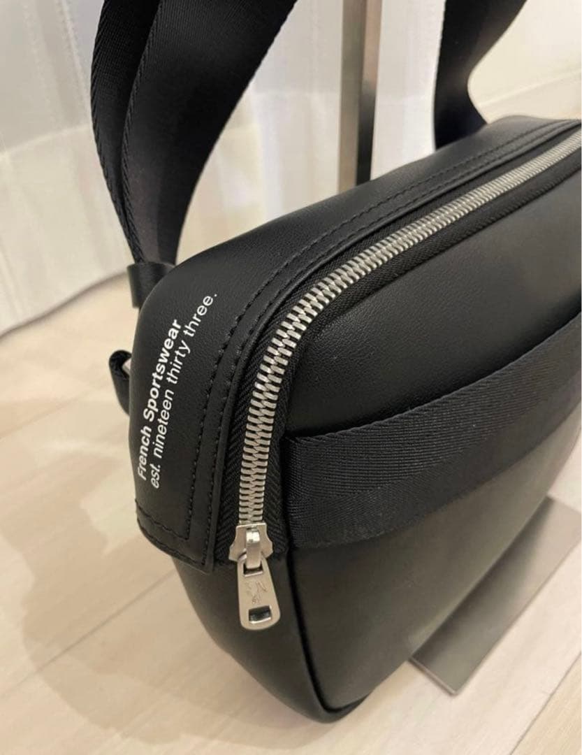 【極美品】LACOSTE ラコステ　ラコステプラクティス ショルダーバッグ　黒