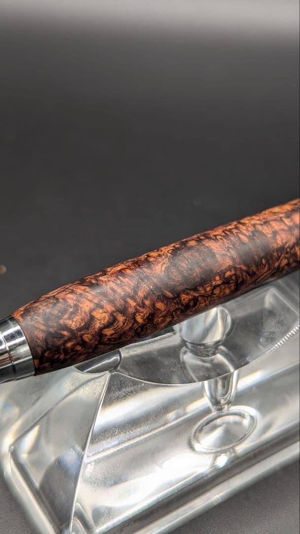 327ペン工房翌檜　超極上　ホンジュラスローズウッド　瘤杢　木軸シャーペン