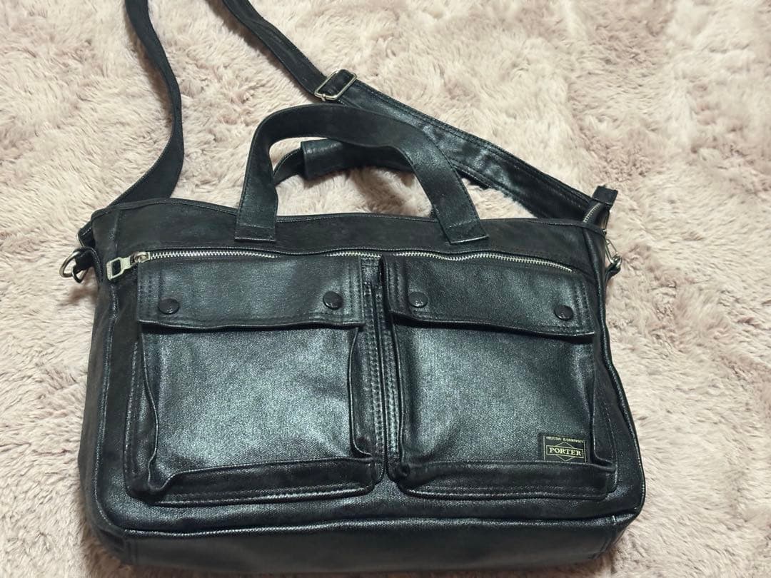 【早い者勝ち】ポーター 2way ビジネスバッグ ブリーフケース ブラック
