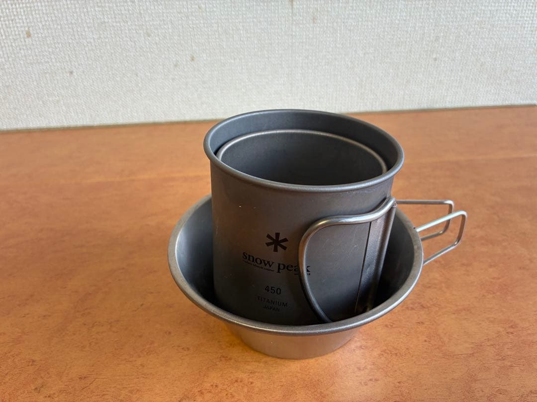  peak チタン製マグカップ シェラカップ　セット　300 450